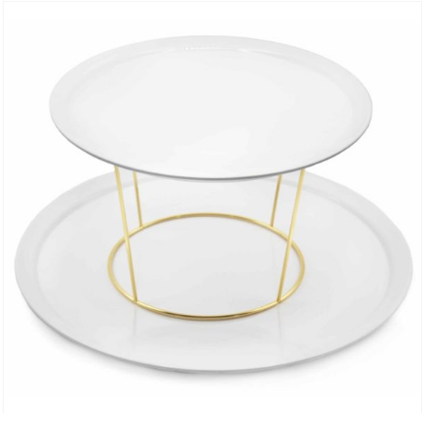 Melamine borden set met verhoger
