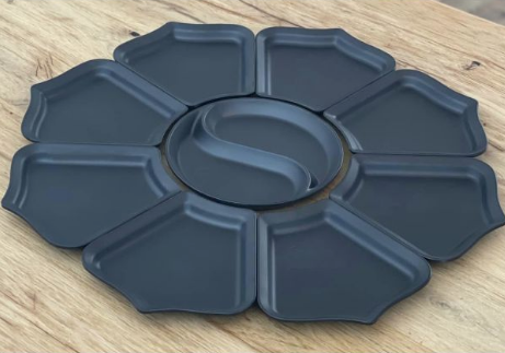 9 delig serveer set melamine