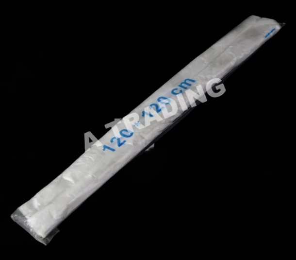 Wegwerp plastic tafelkleed wit (2rol)