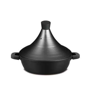 Aluminium tajine Marrakesh- Matt Black ook geschikt voor Inductie Ø 28 cm